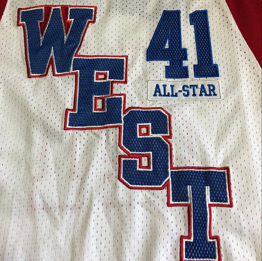 All-Star Dirk Nowitzki #41 Throwback Jersey - Dense Embroidery