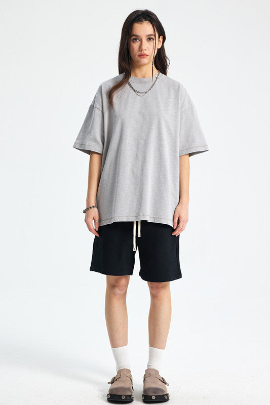 275GSM Pigment Dyed Light Washed Tee