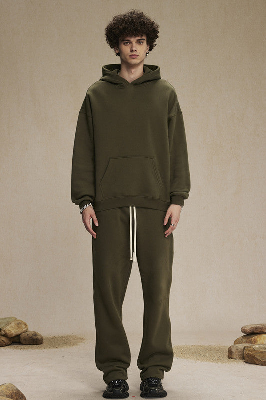 350GSM Relaxed Solid Color Sweatpants