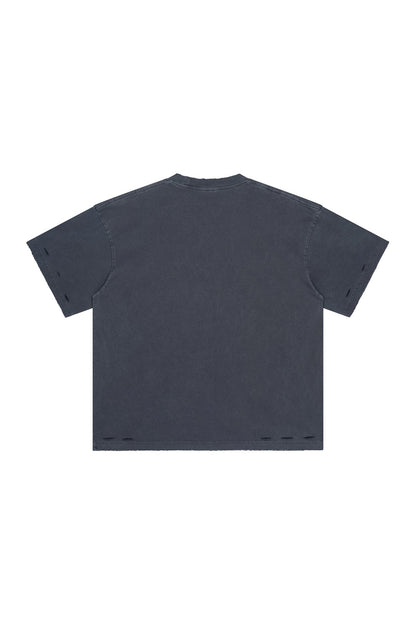 275GSM Distressed Vintage Washed Tee