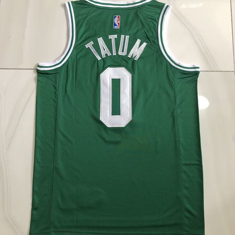 Boston Celtics Jayson Tatum #0 green Throwback Jersey - Dense Embroidery