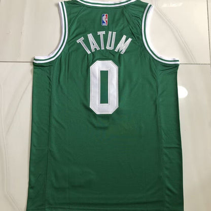Boston Celtics Jayson Tatum #0 green Throwback Jersey - Dense Embroidery