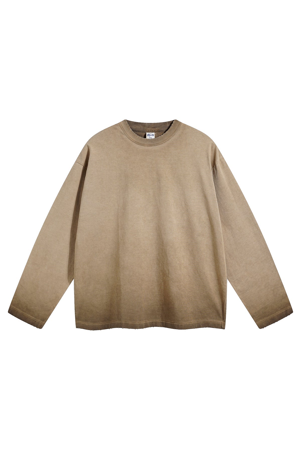 275GSM Distressed Washed Long Sleeve Crew