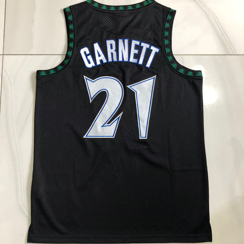 Minnesota Timberwolves Kevin Garnett #21 1997-98 Throwback Jersey Dense Embroidery