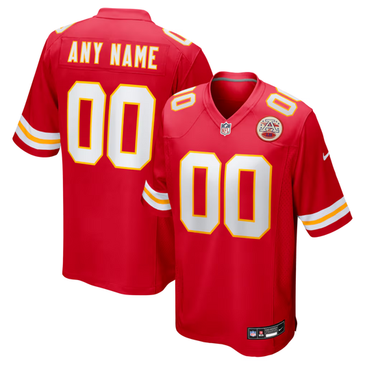 Custom Kansas City Chiefs Red Game Jersey