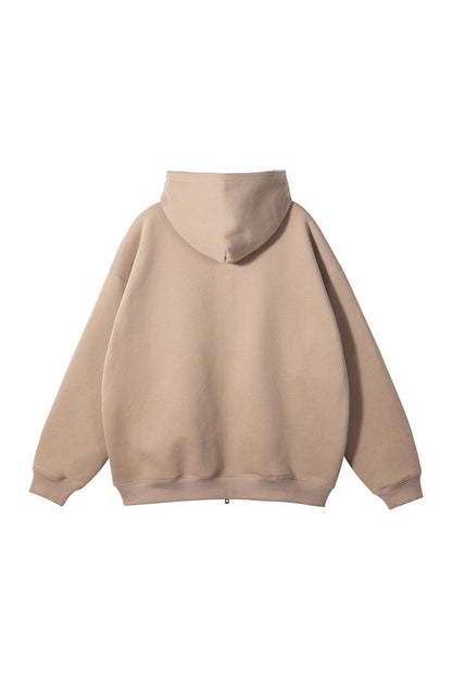 350GSM Solid Color Fleece Zipper Jacket