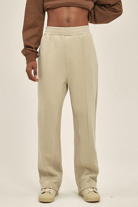 365GSM Patchwork Solid Color Sweatpants