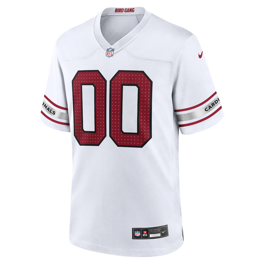 Custom Arizona Cardinals White Game Jersey