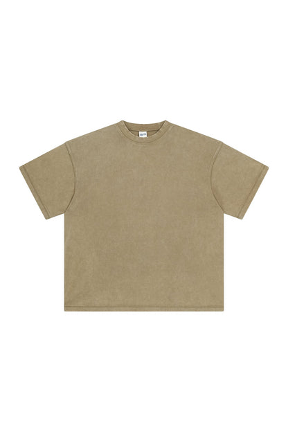 400GSM Double Stitch Washed Tee