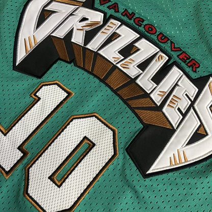 Memphis Grizzlies Mike Bibby #10 1998-99 Throwback Jersey - Dense Embroidery