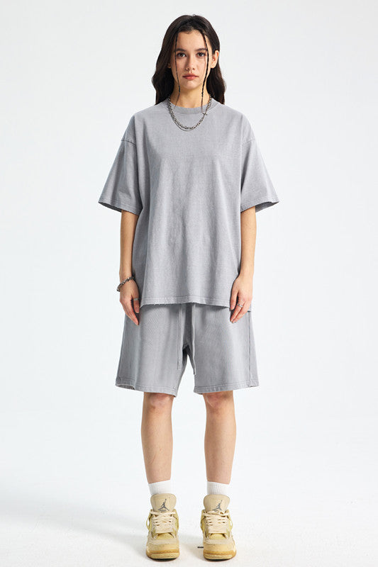 420GSM Pigment Dyed Washed Short