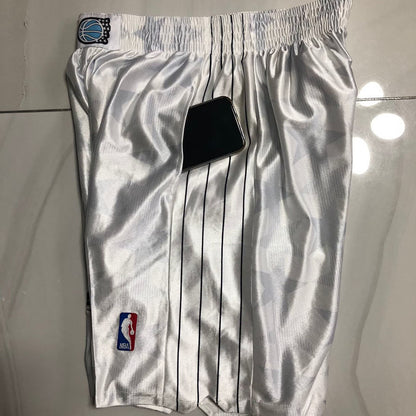 Orlando Magic 2000-2001 white shorts with Pocket Short