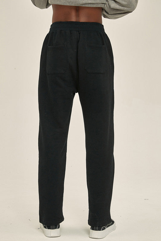 365GSM Patchwork Solid Color Sweatpants