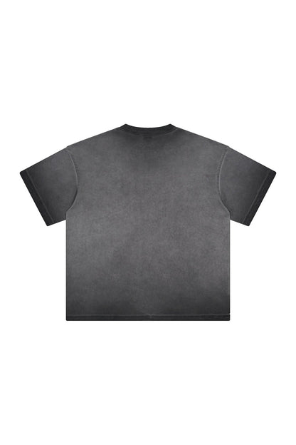 250GSM Double Stitch Sleeve Hem Washed Tee