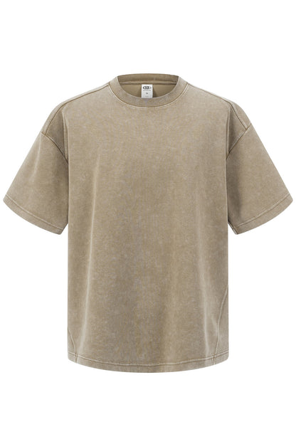 305GSM Splicing Washed Tee