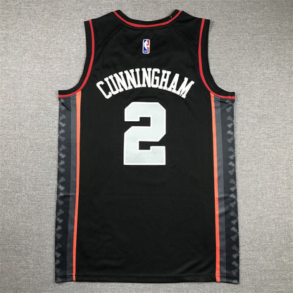 Detroit Pistons Cade Cunningham #2 2024 City Edition Swingman Jersey ！ Embroidered