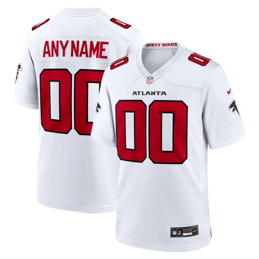 Custom Atlanta Falcons White Game Jersey