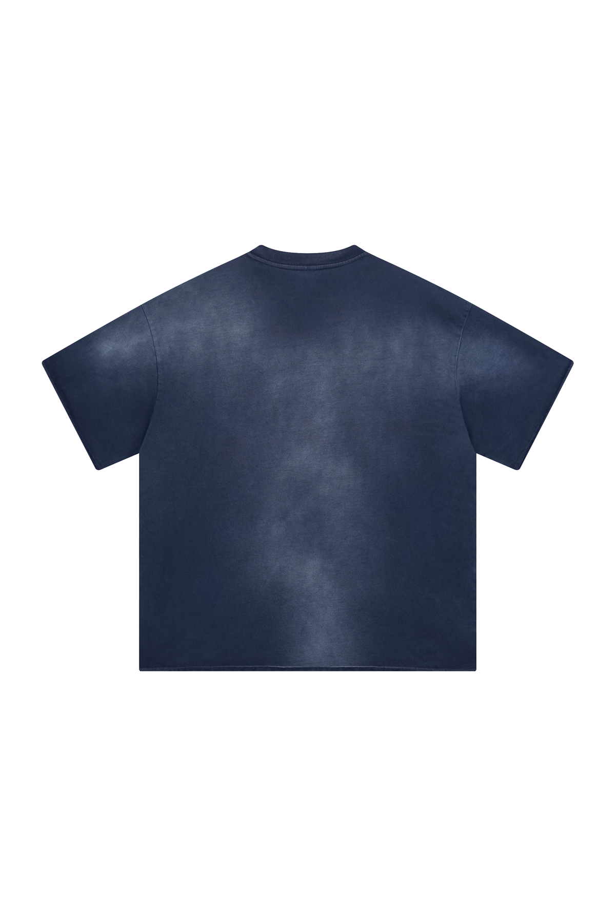 305GSM Gradient Spray Washed Distressed Tee