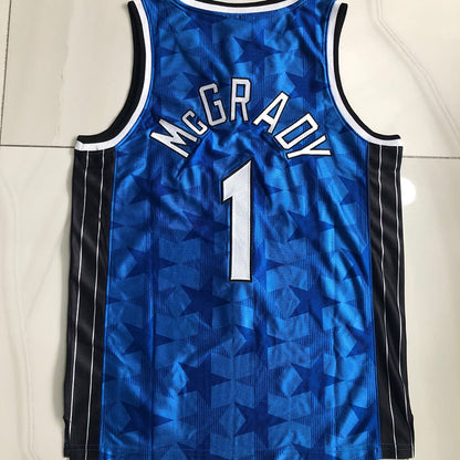 Orlando Magic TRACY MCGRADY #1 blue  2000-01 Throwback Jersey - Dense Embroidery