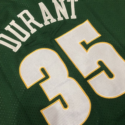 Seattle SuperSonics Kevin Durant #35 Throwback Jersey - Dense Embroidery