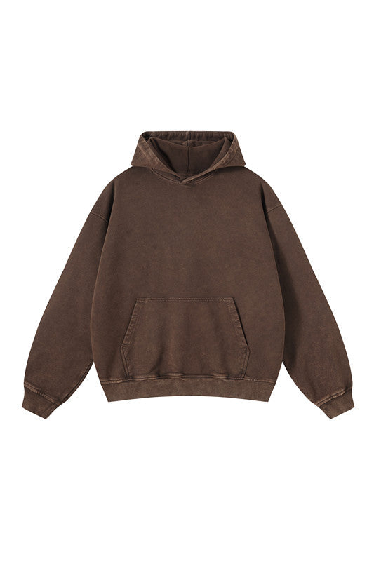 100% Cotton 420GSM Washed Vintage Hoodie