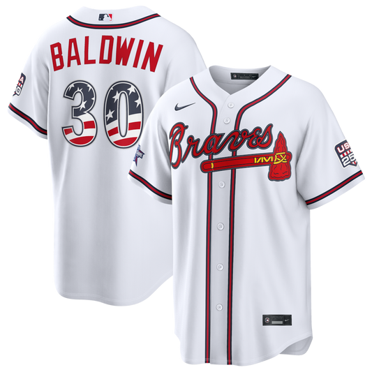 2026 All-Star Edition Stars & Stripes Atlanta Braves Drake Baldwin Stadium Jersey - White
