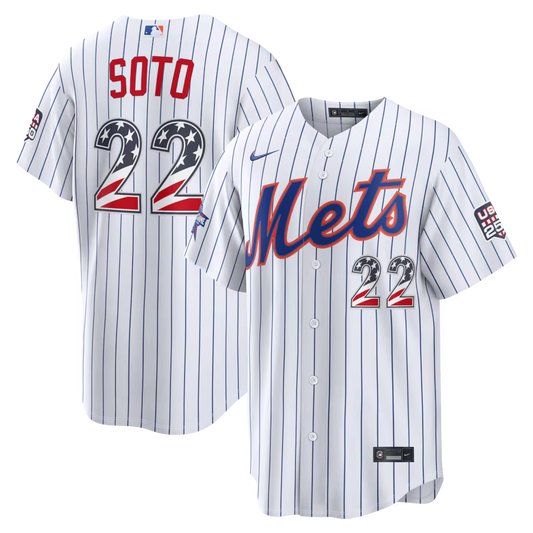 2026 All-Star Edition Stars & Stripes New York Mets Juan Soto Stadium Jersey - White