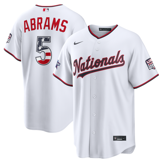2026 All-Star Edition Stars & Stripes Washington Nationals CJ Abrams Stadium Jersey - White