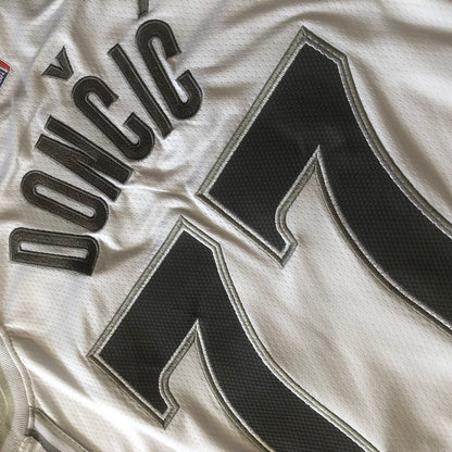 Dallas Mavericks Luka Dončić #77 Throwback  Jersey -  Dense Embroidery