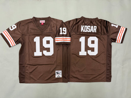 Youth Bernie Kosar #19 Cleveland Browns Vintage Throwback Jersey