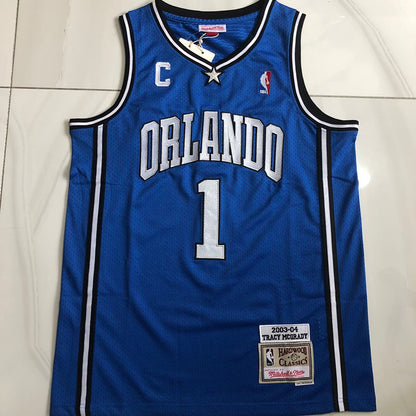 Orlando Magic Tracy McGrady  #1 Standard C Throwback Jersey - Dense Embroidery
