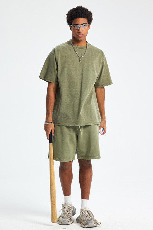 420GSM Pigment Dyed Washed Short
