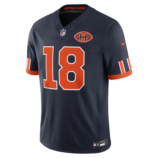 Men's Caleb Williams Chicago Bears #18  Rivalries Collection Limited Jersey