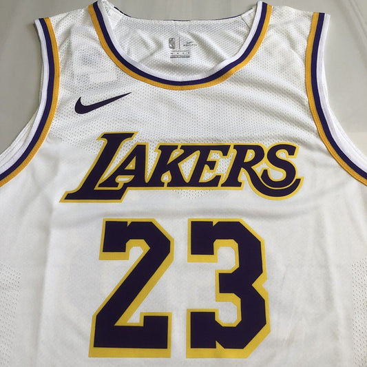 Los Angeles Lakers LeBron James #23 White Player Edition - Hot pressing