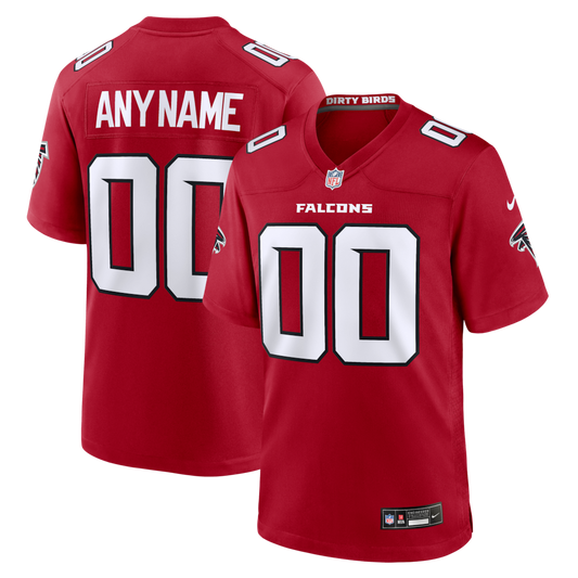 Custom Atlanta Falcons Red Game Jersey