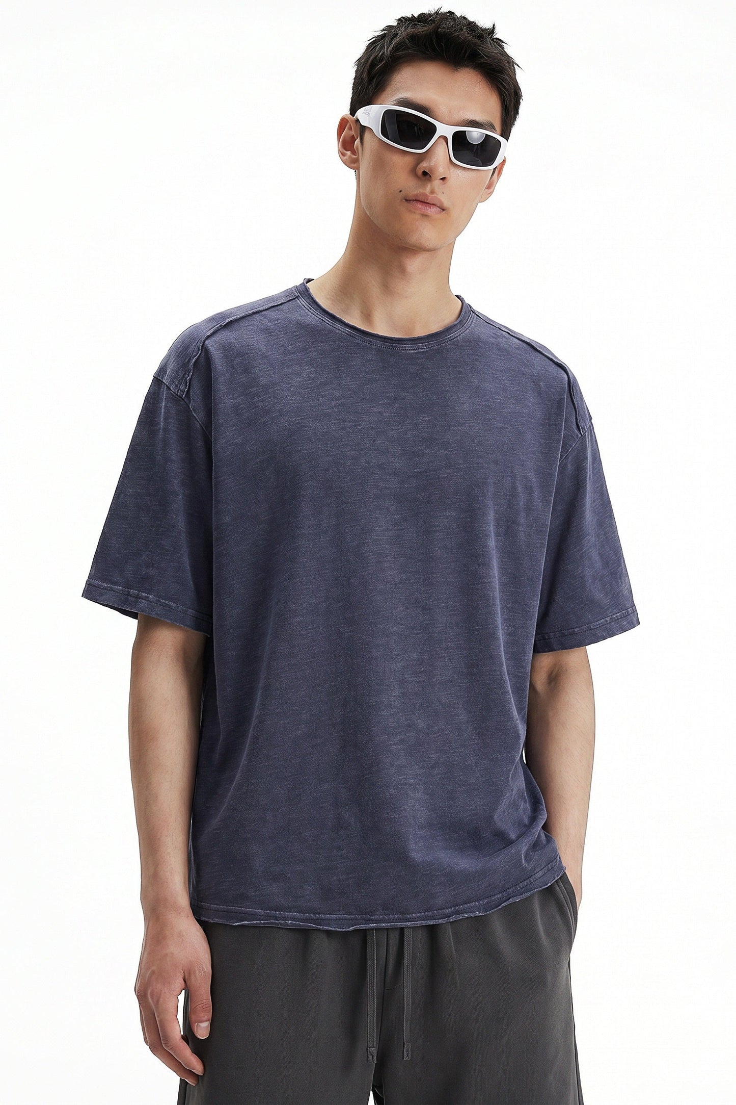 245GSM Slub Cotton Distressed Tee