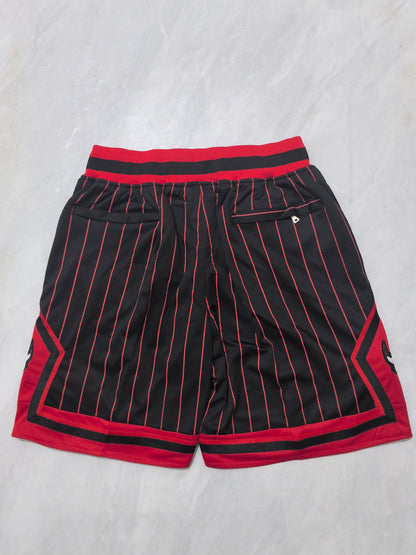 Chicago Bulls 2026 Black and Red Striped City Edition Pocket Shorts