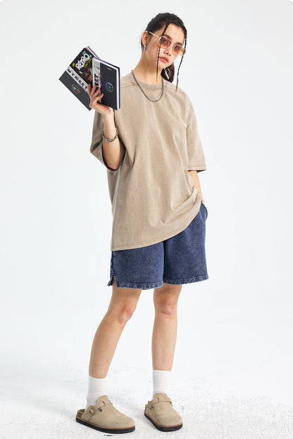 100% Cotton 430GSM High Weight Washed Short