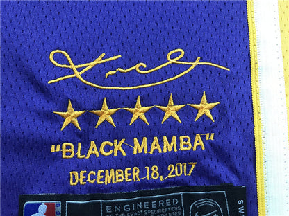 Kobe Bryant #24 Los Angeles Lakers Retirement Edition - Embroidered Jersey
