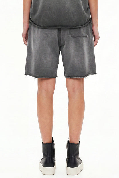 320GSM Distressed Sun Fade Shorts