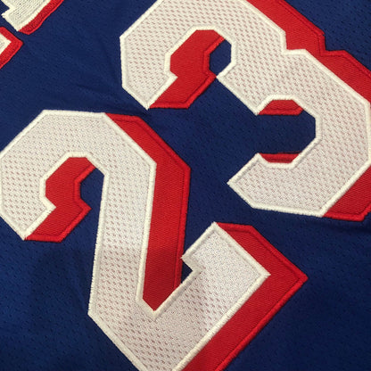Philadelphia 76ers LeBron James #23 blue Throwback Jersey - Dense Embroidery