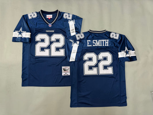 Mens Emmitt Smith#22 Dallas Cowboys Vintage Throwback Jersey