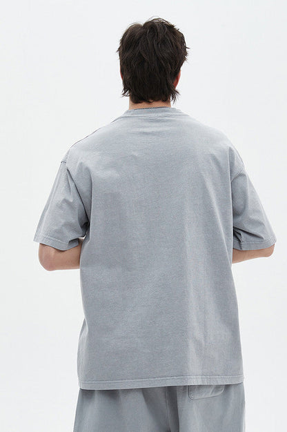 250GSM Pigment Dyed Washed Tee