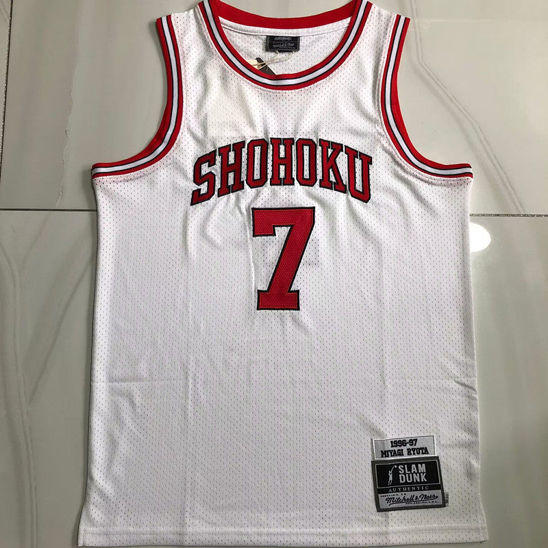 Slam Dunk Shohoku #7  Throwback Jersey - Dense Embroidery