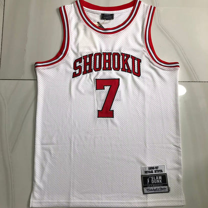 Slam Dunk Shohoku #7  Throwback Jersey - Dense Embroidery