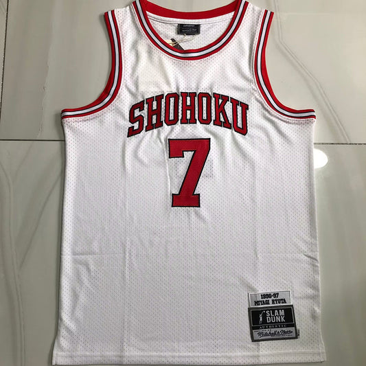 Slam Dunk Shohoku #7  Throwback Jersey - Dense Embroidery