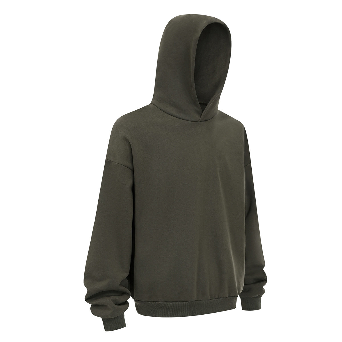 430GSM Boxy Fit Fleece Solid Color Hoodie