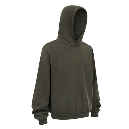 430GSM Boxy Fit Fleece Solid Color Hoodie