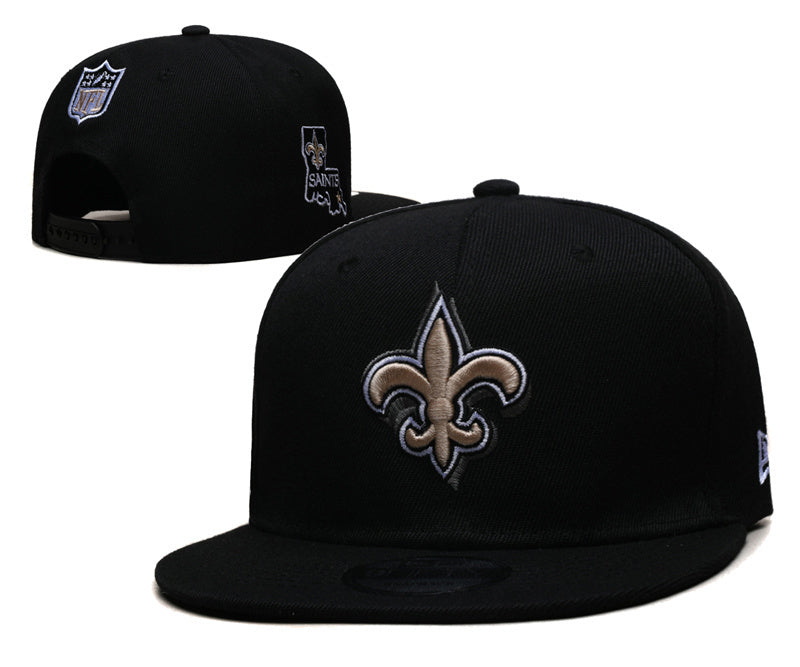 New Orleans Saints Black Snapback Cap