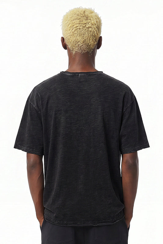 275GSM Digital Printing Distressed Washed Tee